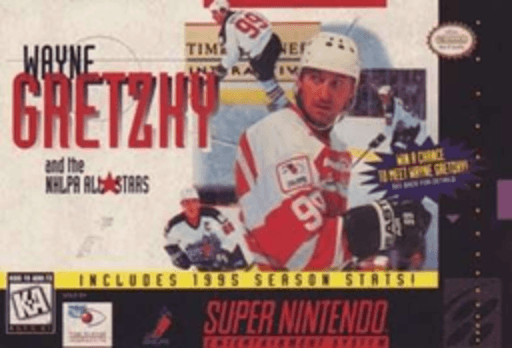 Wayne Gretzky and the NHLPA All-Stars box art for Super Nintendo